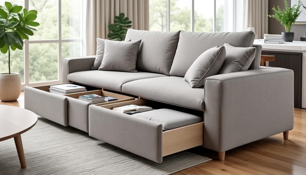 découvrez comment choisir le canapé avec rangement parfait pour optimiser votre salon grâce aux conseils et à la sélection de but.