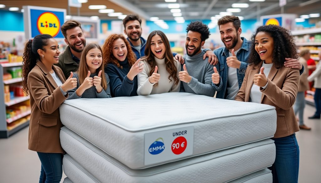 Lidl secoue le marché avec un surmatelas Emma à moins de 90€, plébiscité par 9 clients satisfaits découvrez le surmatelas emma disponible chez lidl à moins de 90€, une offre incontournable plébiscitée par 9 clients satisfaits pour un confort optimal.