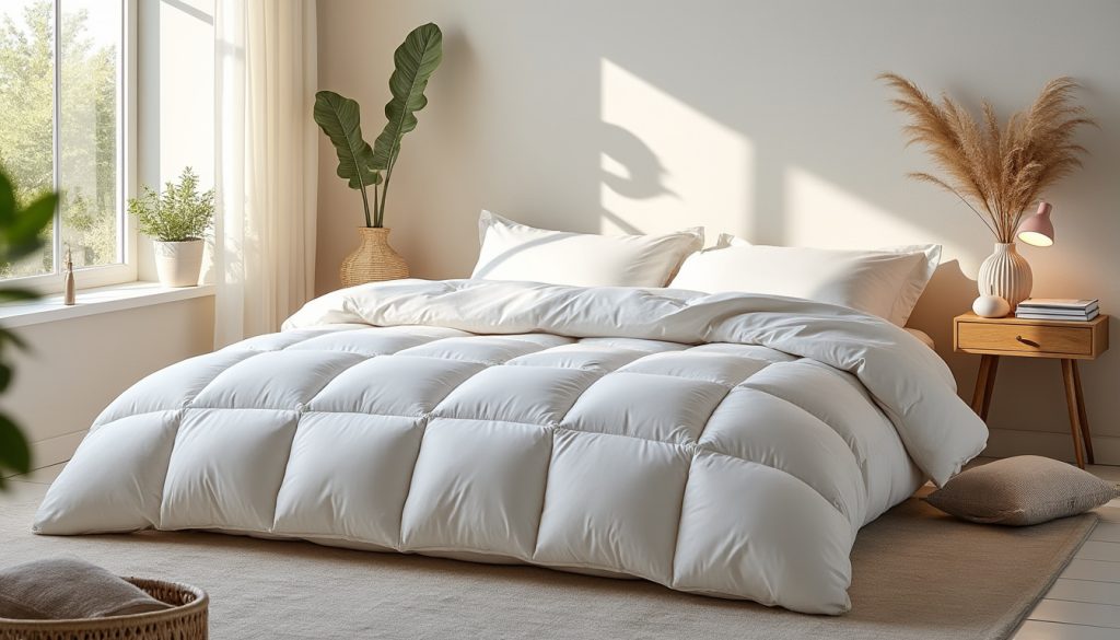 Profitez de -30 % sur la couette thermorégulatrice d’Emma pour des nuits fraîches et douces cet été bénéficiez de 30 % de réduction sur la couette thermorégulatrice emma, idéale pour des nuits fraîches et confortables tout l'été. profitez d'un sommeil optimal malgré la chaleur.